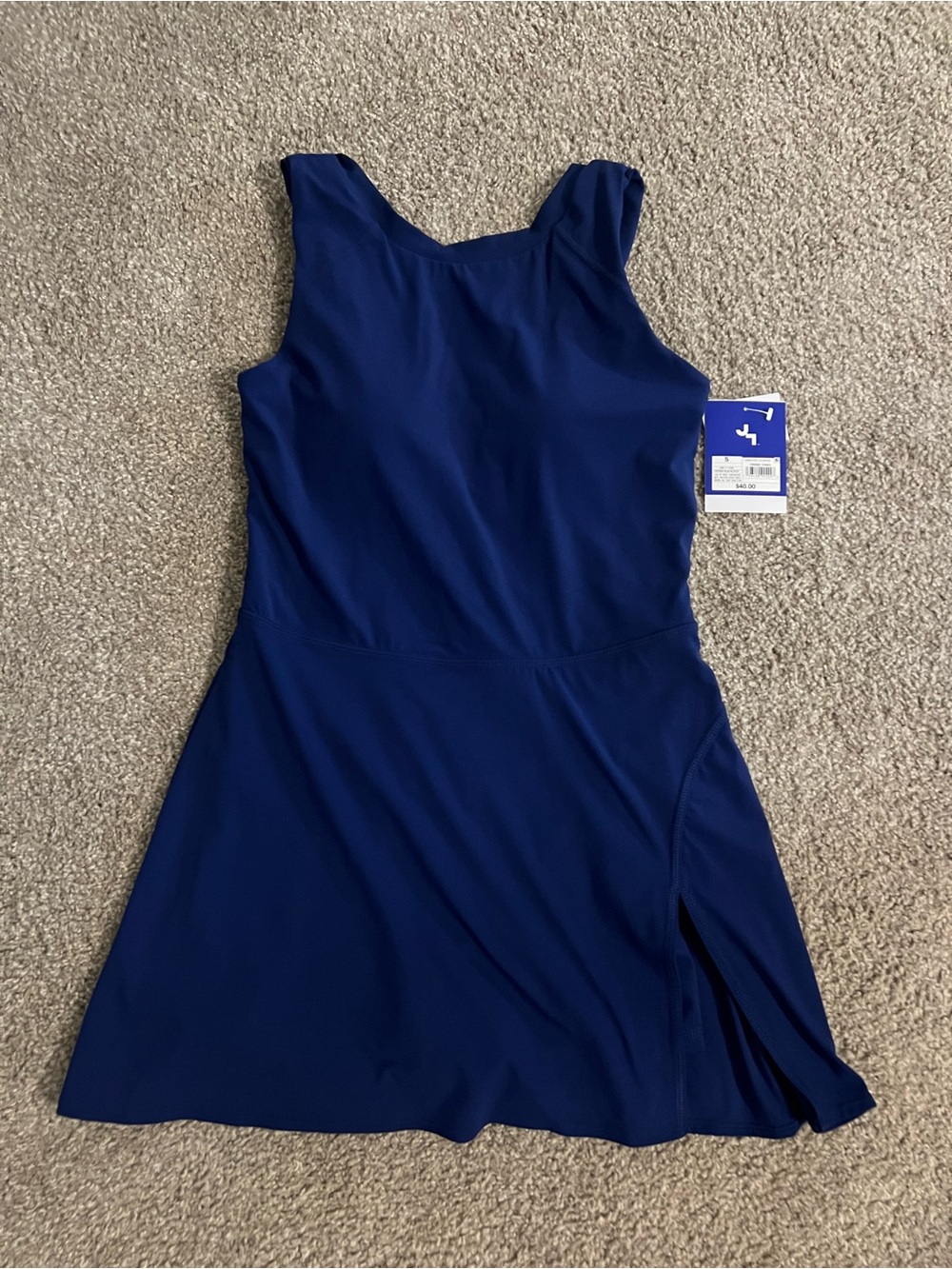 Women's Athletic Navy Blue Tank Dress-Joy Lab, size S